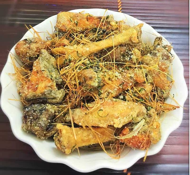 Món gà rang muối