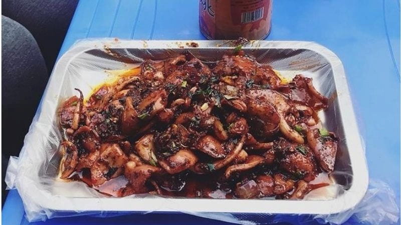 Mực nướng ông đầu trọc