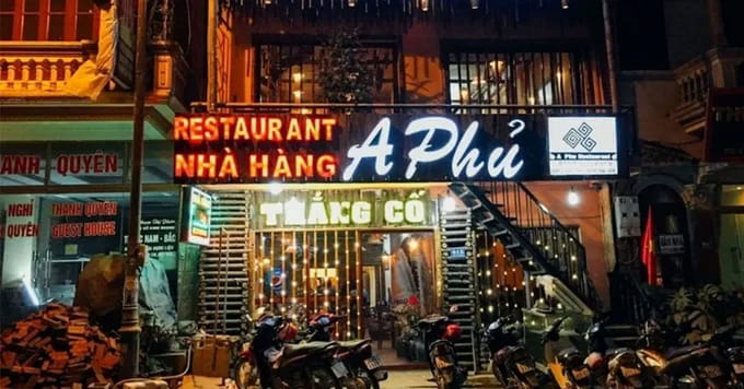 Nhà hàng A Phủ Sapa thực đơn đa dạng