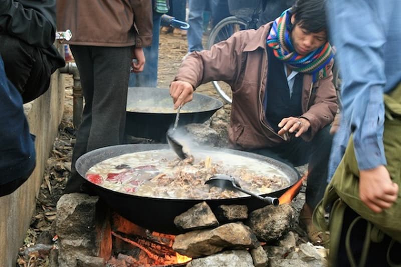Món ăn thắng cố ở Sapa là sự kết hợp giữa các gia vị truyền thống